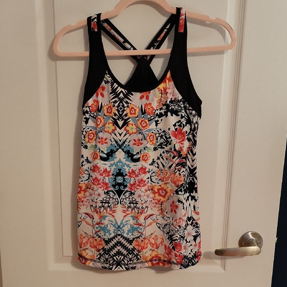 Floral Sports Tank Top